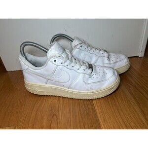 Nike Air Force 1 Low Shoes Womens Size 6.5 White 315115-112 Classic Leather
